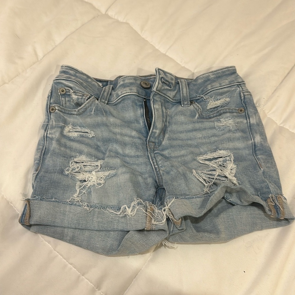 american eagle jean shorts size 000